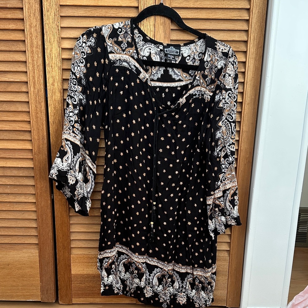 Patterned mini dress